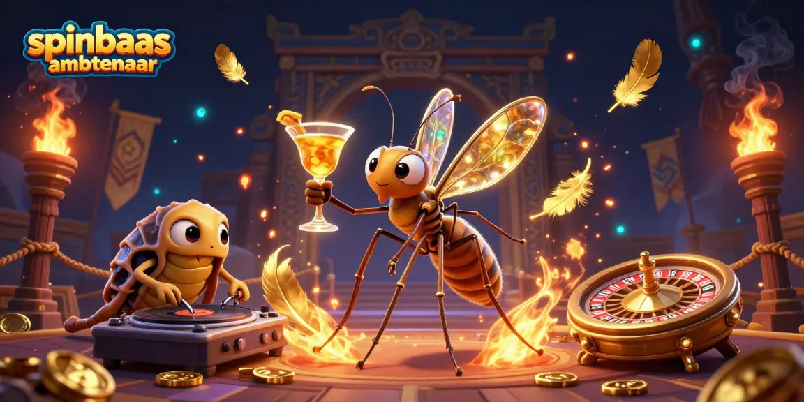 Engage in thrilling gambling adventures with the spinbaas ambtenaar mascot bringing casino fun to life.